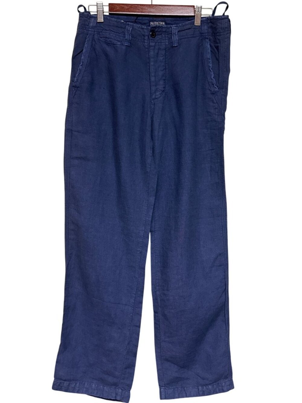 Polo Jean Company Lauren 100% Linen Trousers Pants Suspender Buttons 30 x 34 NEW